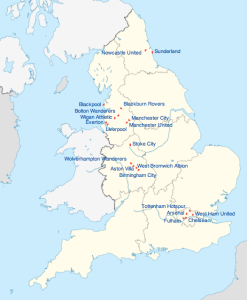 Clubs in the English Premier League 2010-11 (Wikipedia)